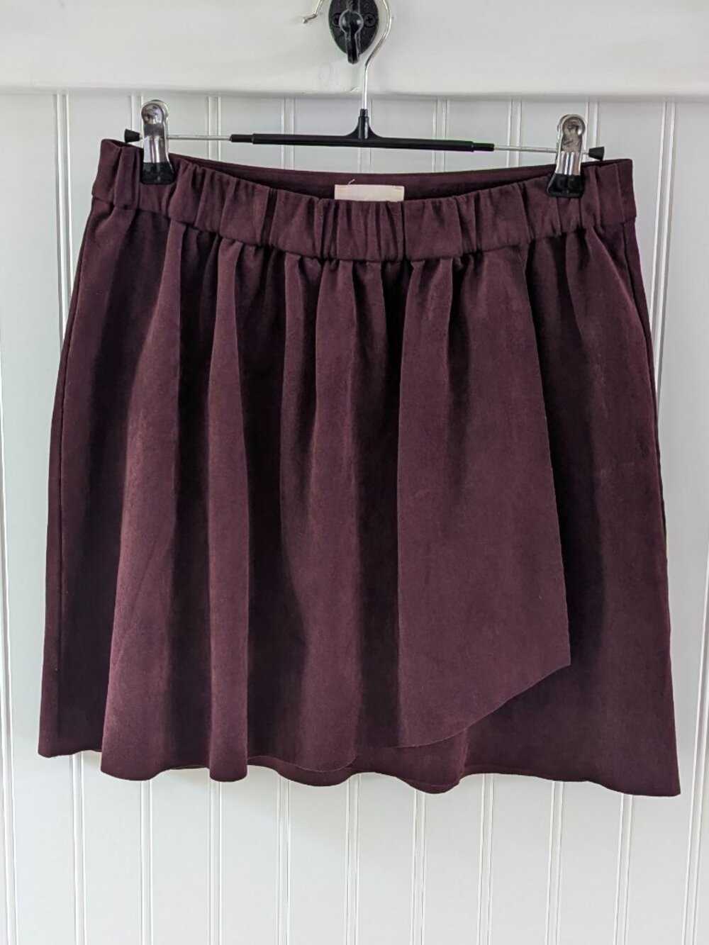 Aritzia Wilfred Nescher Faux Suede Wrap Mini Skirt
